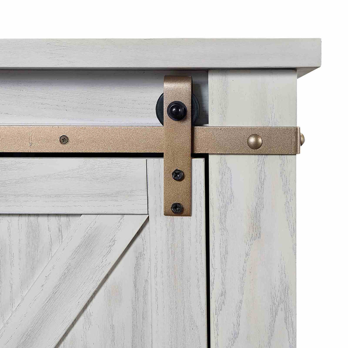 Borrego Antique White TV Console from Furniture of America - Luna Furniture