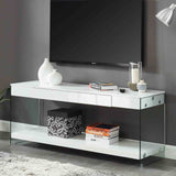 Sabugal White 60" TV Stand from Furniture of America - Luna Furniture