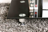 Dietrich Black 60" TV Console from Furniture of America - Luna Furniture