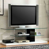 Neapoli Black/White TV Console from Furniture of America - Luna Furniture