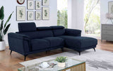 Napanee Navy Sectional from Furniture of America - Luna Furniture