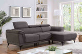 Napanee Dark Gray Sectional from Furniture of America - Luna Furniture