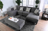 Lowry Gray Ottoman ***DISABLED 5/19 from Furniture of America - Luna Furniture