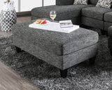 Lowry Gray Ottoman ***DISABLED 5/19 from Furniture of America - Luna Furniture