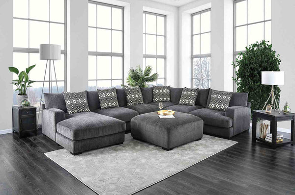 Kaylee Gray U-Sectional with Left Chaise