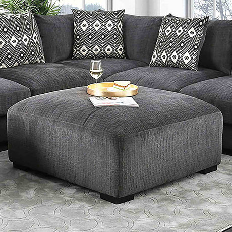 Kaylee Gray Ottoman from Furniture of America - Luna Furniture