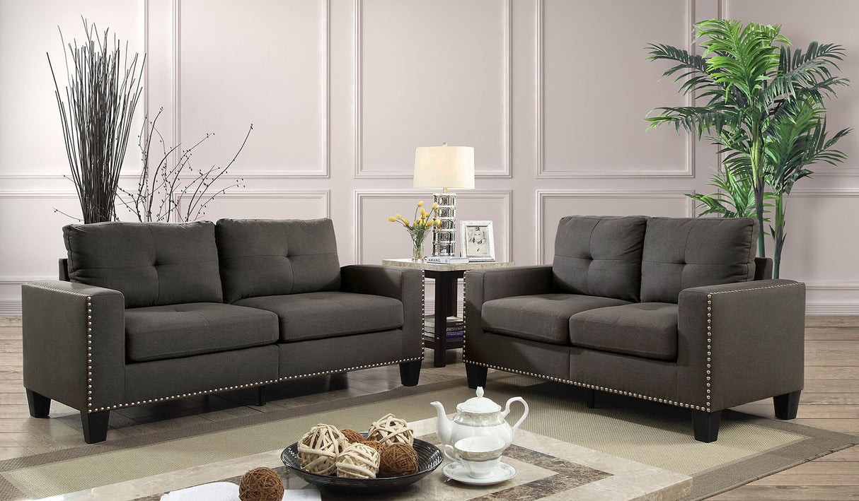 Attwell Gray Sofa from Furniture of America - Luna Furniture
