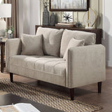 Lynda Light Gray Loveseat from Furniture of America - Luna Furniture