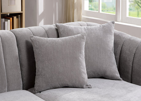 Goodwick Light Gray Sectional from Furniture of America - Luna Furniture