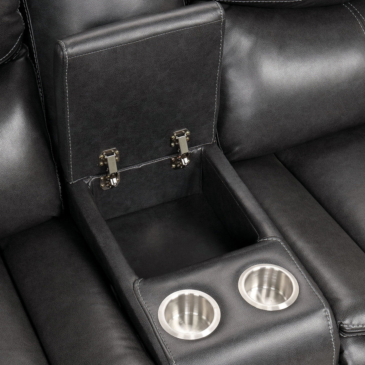 Gatria Gray Sectional from Furniture of America - Luna Furniture