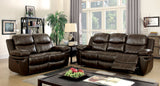 Listowel Brown Loveseat from Furniture of America - Luna Furniture