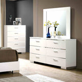 Carlie White 5 Pc Queen Bedroom Set from Furniture of America - Luna Furniture