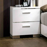 Carlie White 5 Pc Queen Bedroom Set from Furniture of America - Luna Furniture