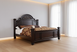 Syracuse Dark Walnut Queen Bed from Furniture of America - Luna Furniture