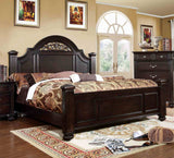 Syracuse Dark Walnut California King Bed from Furniture of America - Luna Furniture