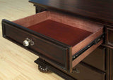 Syracuse Dark Walnut 5 Pc Queen Bedroom Set from Furniture of America - Luna Furniture