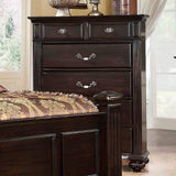 Syracuse Dark Walnut 5 Pc Queen Bedroom Set from Furniture of America - Luna Furniture