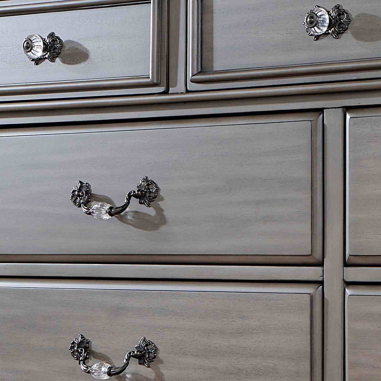 Syracuse Gray 4 Pc Queen Bedroom Set from Furniture of America - Luna Furniture