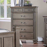 Syracuse Gray 5 Pc Queen Bedroom Set from Furniture of America - Luna Furniture