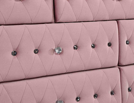 Zohar Pink Full Bed from Furniture of America - Luna Furniture