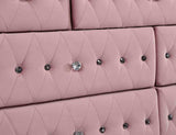 Zohar Pink 4 Pc Full Bedroom Set from Furniture of America - Luna Furniture