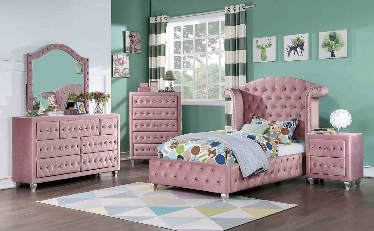 Zohar Pink Glam Youth Bedroom Set