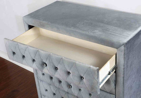 Alzir Gray Chest from Furniture of America - Luna Furniture