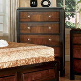 Patra Acacia/Walnut 5 Pc Queen Bedroom Set from Furniture of America - Luna Furniture