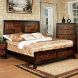 Patra Acacia/Walnut 5 Pc Queen Bedroom Set from Furniture of America - Luna Furniture