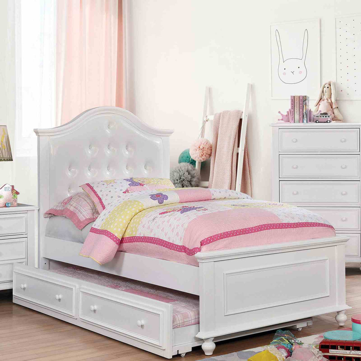 Olivia White Full Bed from Furniture of America - Luna Furniture