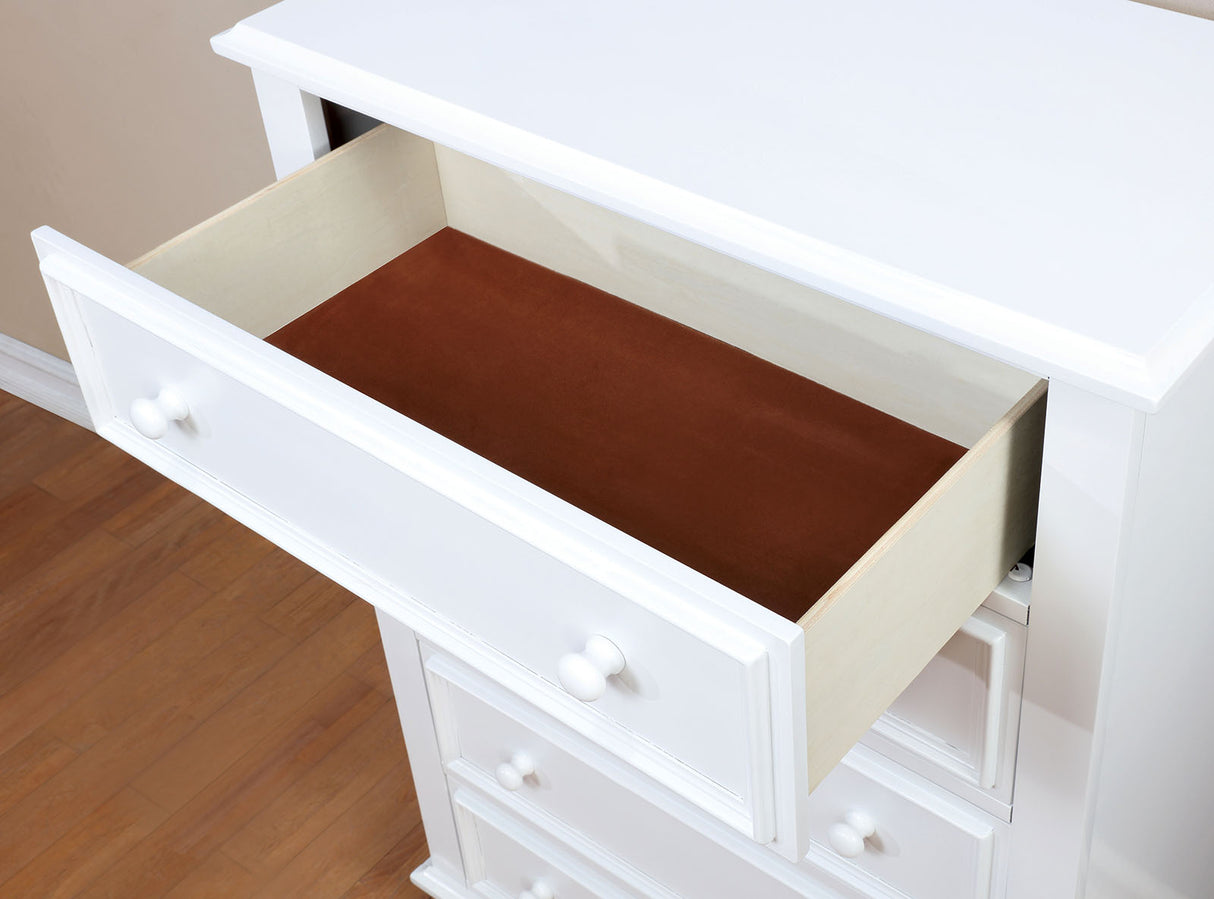Olivia White Chest from Furniture of America - Luna Furniture