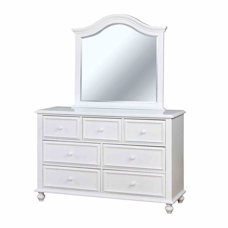 Olivia White 4 Pc Full Bedroom Set from Furniture of America - Luna Furniture