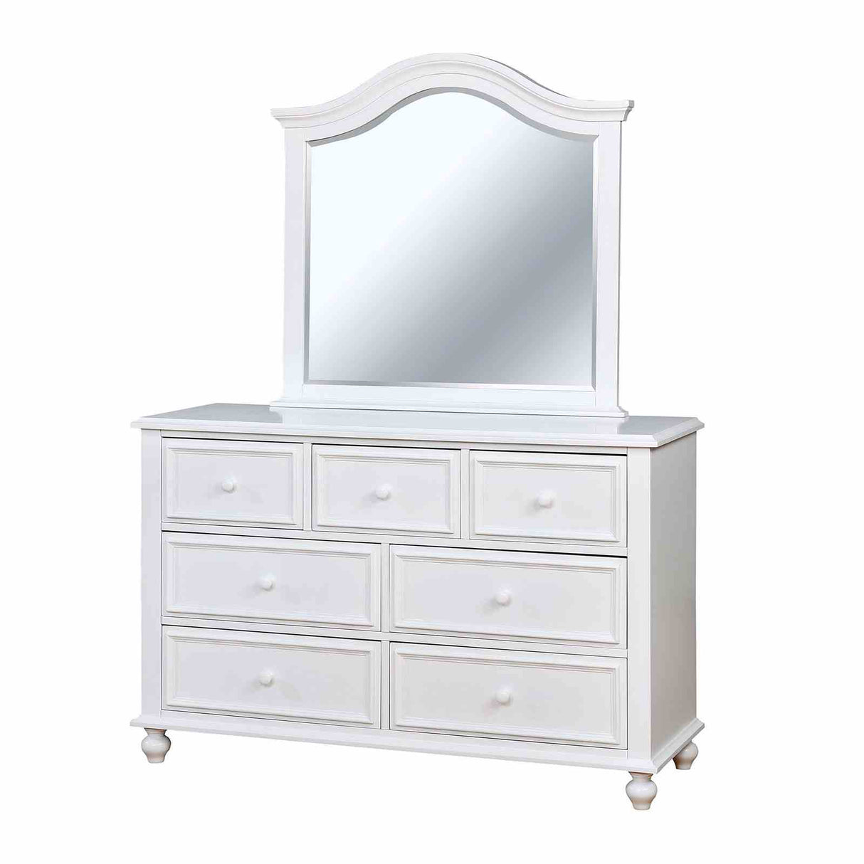 Olivia White 4 Pc Twin Bedroom Set from Furniture of America - Luna Furniture