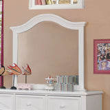 Olivia White Mirror (Mirror Only) from Furniture of America - Luna Furniture