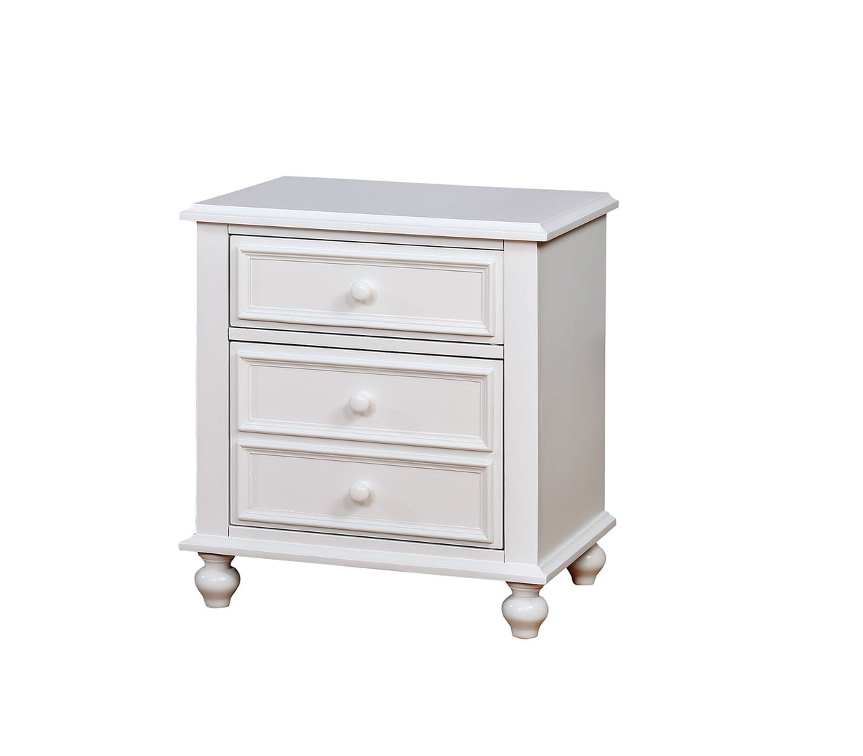 Olivia White Night Stand from Furniture of America - Luna Furniture