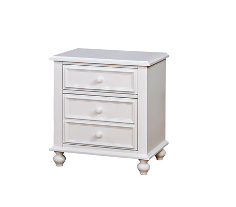 Olivia White Night Stand from Furniture of America - Luna Furniture