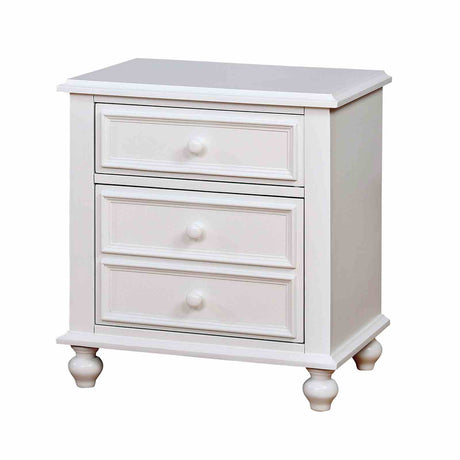 Olivia White 4 Pc Twin Bedroom Set from Furniture of America - Luna Furniture