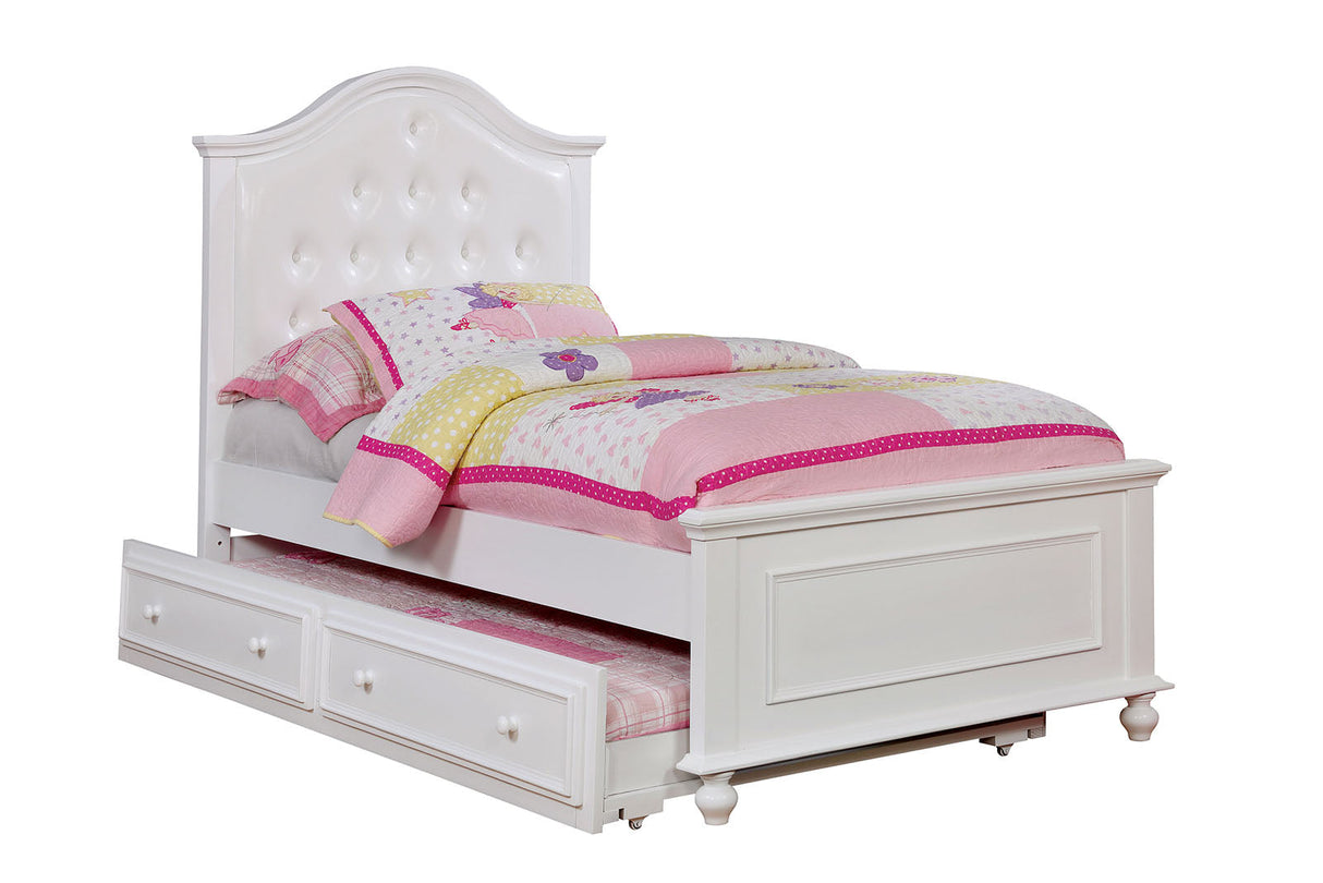Olivia White Full Bed from Furniture of America - Luna Furniture
