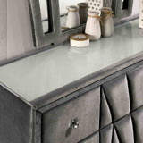 Carissa Gray 4 Pc Queen Bedroom Set from Furniture of America - Luna Furniture