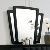 Carissa Black Mirror (Mirror Only) from Furniture of America - Luna Furniture