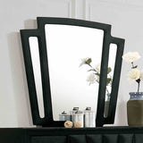 Carissa Black 4 Pc Queen Bedroom Set from Furniture of America - Luna Furniture