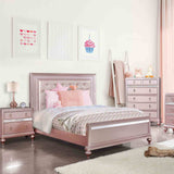 Avior Rose Gold Queen Bed from Furniture of America - Luna Furniture