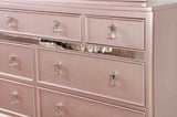 Avior Rose Gold 4 Pc Queen Bedroom Set from Furniture of America - Luna Furniture