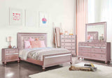 Ariston Rose Gold 4-Piece Queen Bedroom Set from Furniture of America - Luna Furniture