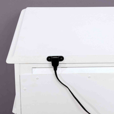 Belva White Night Stand from Furniture of America - Luna Furniture