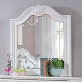 Belva White Mirror (Mirror Only) from Furniture of America - Luna Furniture