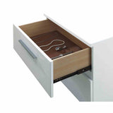 Clementine Glossy White Full Bed from Furniture of America - Luna Furniture