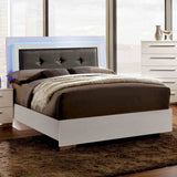 Clementine Glossy White Full Bed from Furniture of America - Luna Furniture