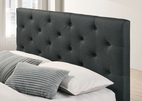 Sybella Dark Gray King Bed from Furniture of America - Luna Furniture