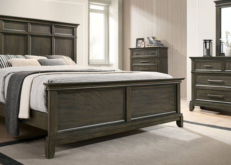 Houston Gray Queen Panel Bed from Furniture of America - Luna Furniture